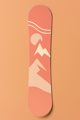 Snowboard orange