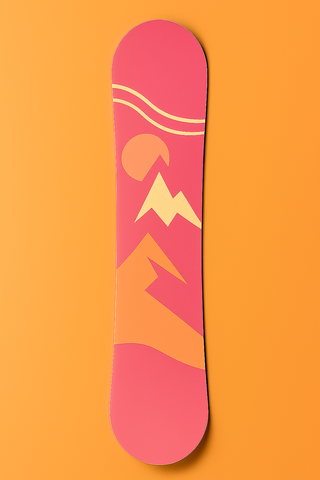 Snowboard fuchsia