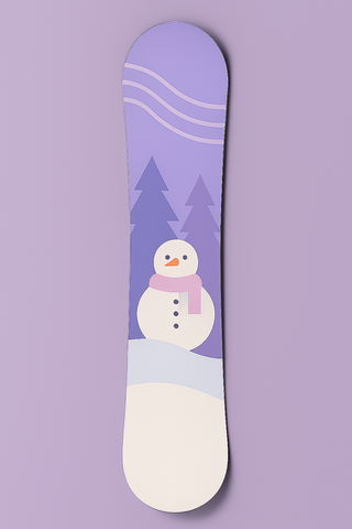 Snowboard snowman