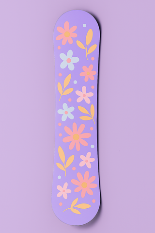 Snowboard floral